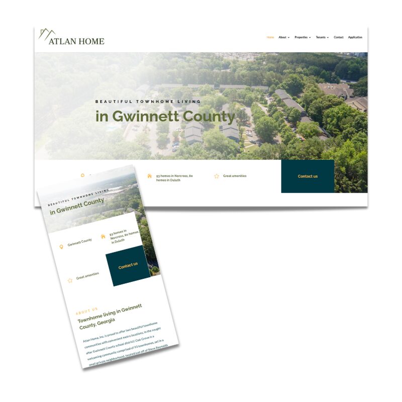Atlan Homes Website