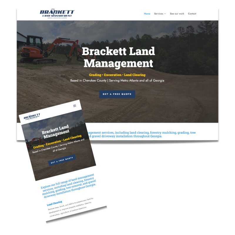 Brackett Land Management wordpress website